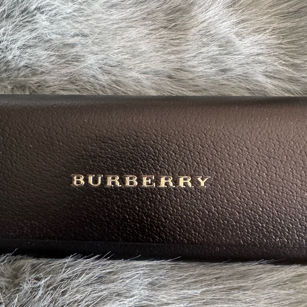 Burberry Black Leather Sunglasses Case